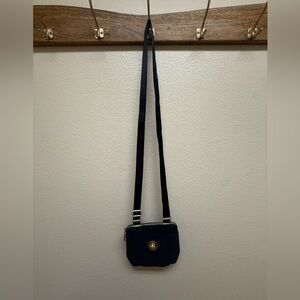 Baggallini Women's Black Crossbody Bag with Gold Accent